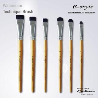 루벤스 수채화 스크러버 E-STYLE 지우개붓 T-3