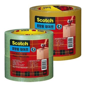 3M)포장용테이프(3615C-2_투명_48mm×50m_2개입)-박스(30개입)