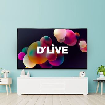 딜라이브 OTTV7501DS 75형 안드로이드TV이젤스탠드