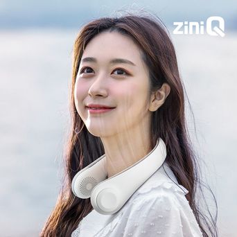 지니큐 FN-600T 3세대 넥밴드선풍기 3단풍량 너비조절