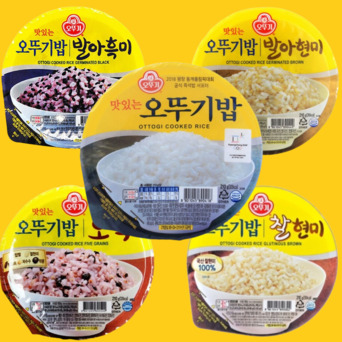 오뚜기밥 210g 12개 24개 36개 48개 백미 발아 현미 발아흑미 오곡밥 찰현미