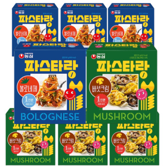 농심 파스타랑 볼로네제 버섯크림 180g 1개3개