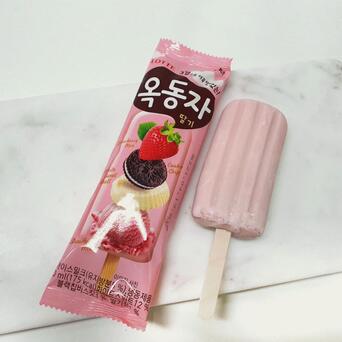 롯데 옥동자 딸기바 40개 1박스 롯데제과 옥동자딸기 아이스크림 옥동자 아이스크림도매