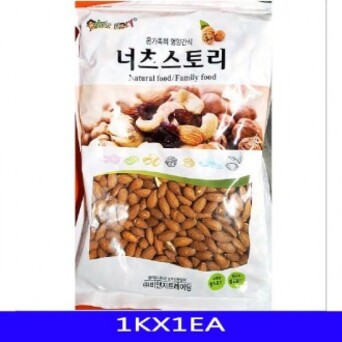 비앤지 트레이딩 볶음아몬드 건과류가공품 영양간식 비앤지 1Kx1EA