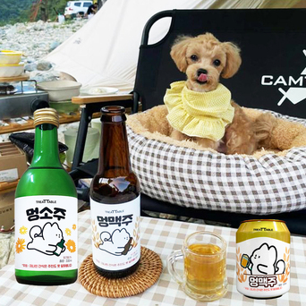 멍소주멍맥주 개소주 멍술 멍이슬 멍소주강아지 개맥주 댕맥주 반려견소주
