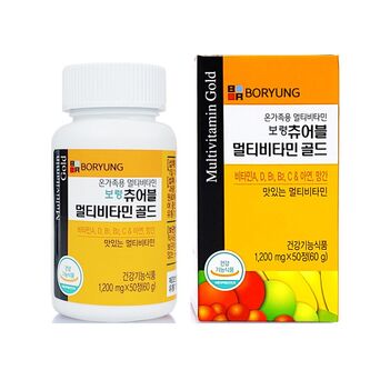 [해외] 보령 츄어블 멀티비타민 골드 온가족용 1200mgX 50정