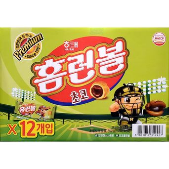 해태 홈런볼 케이크 초코 에어프라이기 간식 46g 12입 해태 홈런볼 케이크