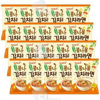 삼양 콩나물김치라면 20봉 해장 봉지라면 시원한국물.