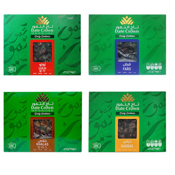 데이트크라운 대추야자 1kg 중동특산물 데이츠 칼라스 룰루 파르드 다바스 Date Crown Khalas Lulu Fard Dabbas 1Kg